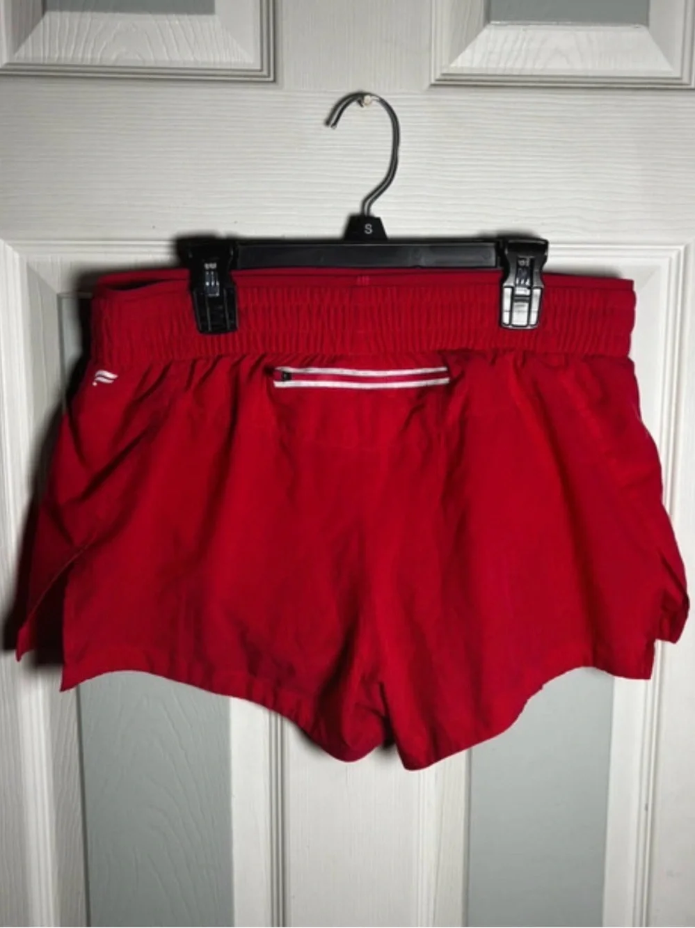 Fabletics pink/Red Women's Athletic Shorts with White Trim
